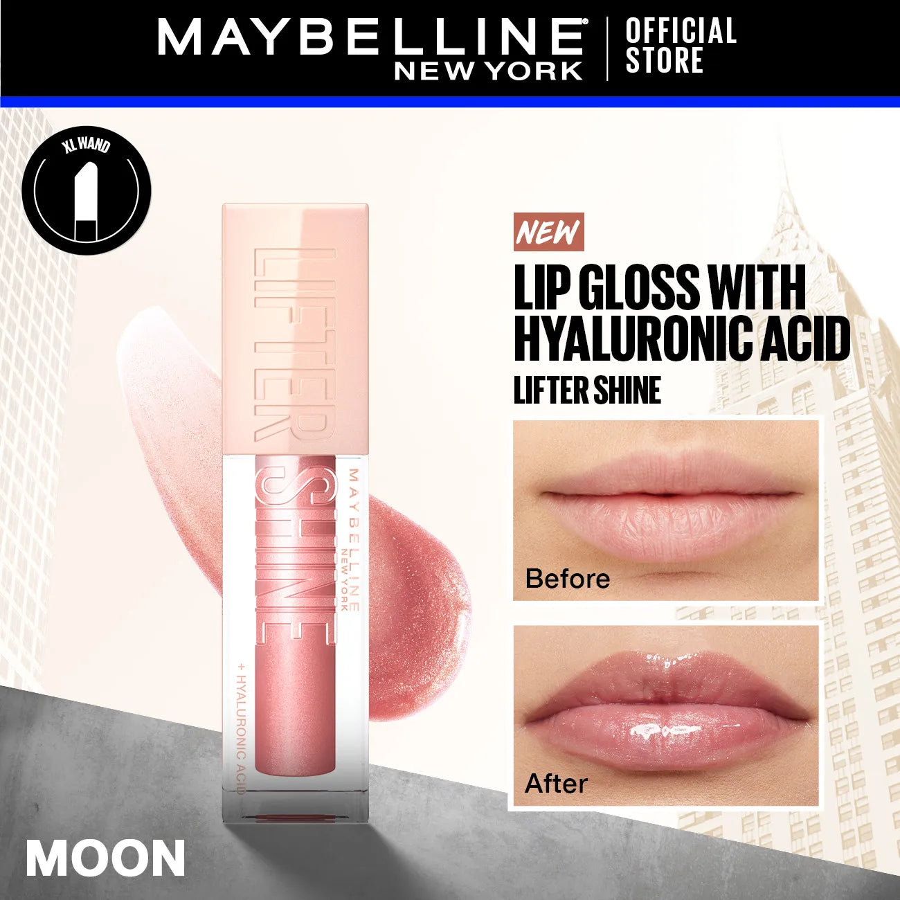 Maybelline Lifter Shine Lip Gloss with Hyaluronic Acid