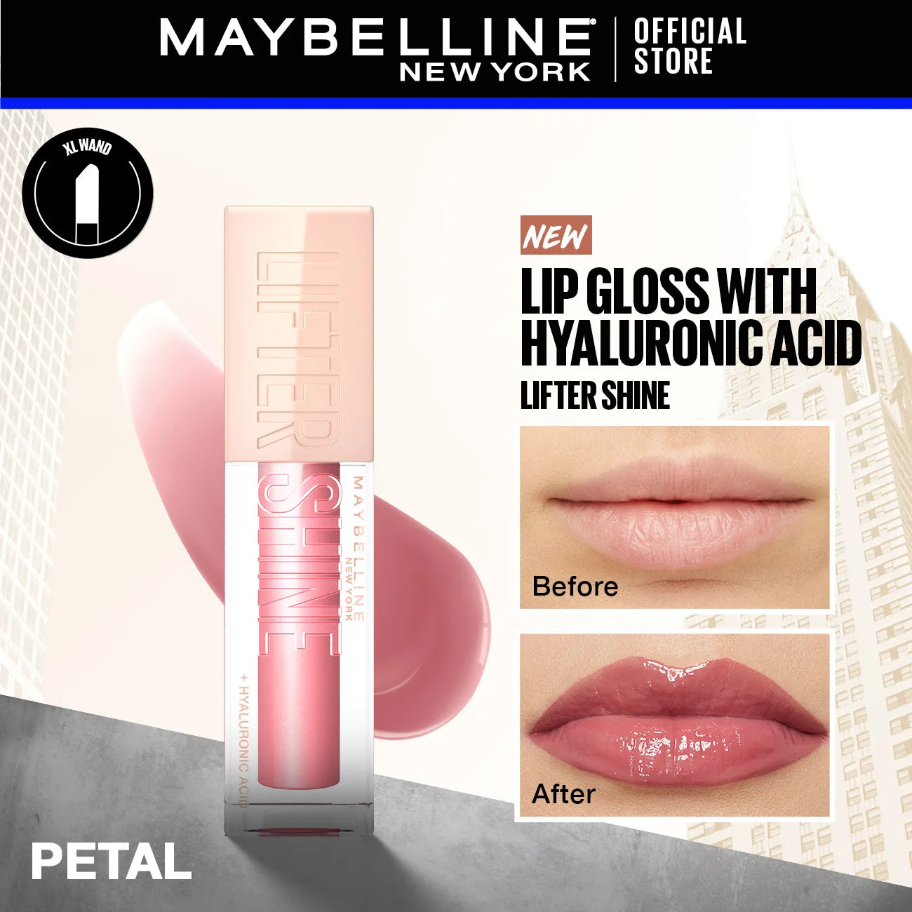 Maybelline Lifter Shine Lip Gloss with Hyaluronic Acid