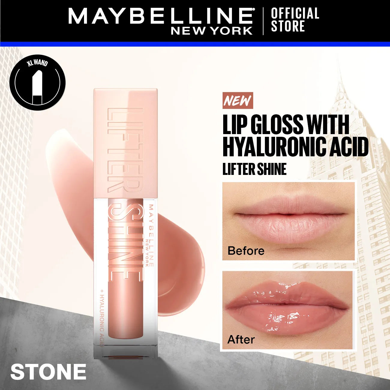 Maybelline Lifter Shine Lip Gloss with Hyaluronic Acid