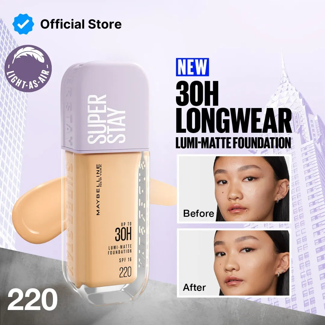 Maybelline Super Stay Lumi Matte Foundation - Upto 30h Coverage