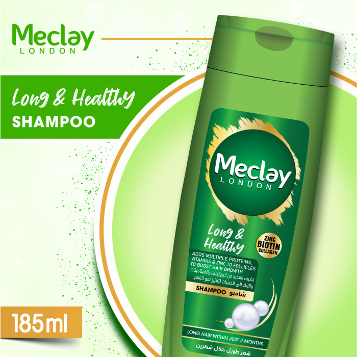 Meclay London  Long & Healthy Shampoo -  180ml
