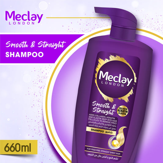 Meclay London  Smooth & Straight Shampoo -  660ml