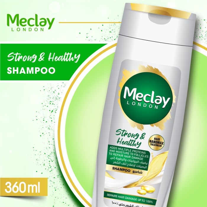 Meclay London  Strong & Healthy Shampoo -  360ml