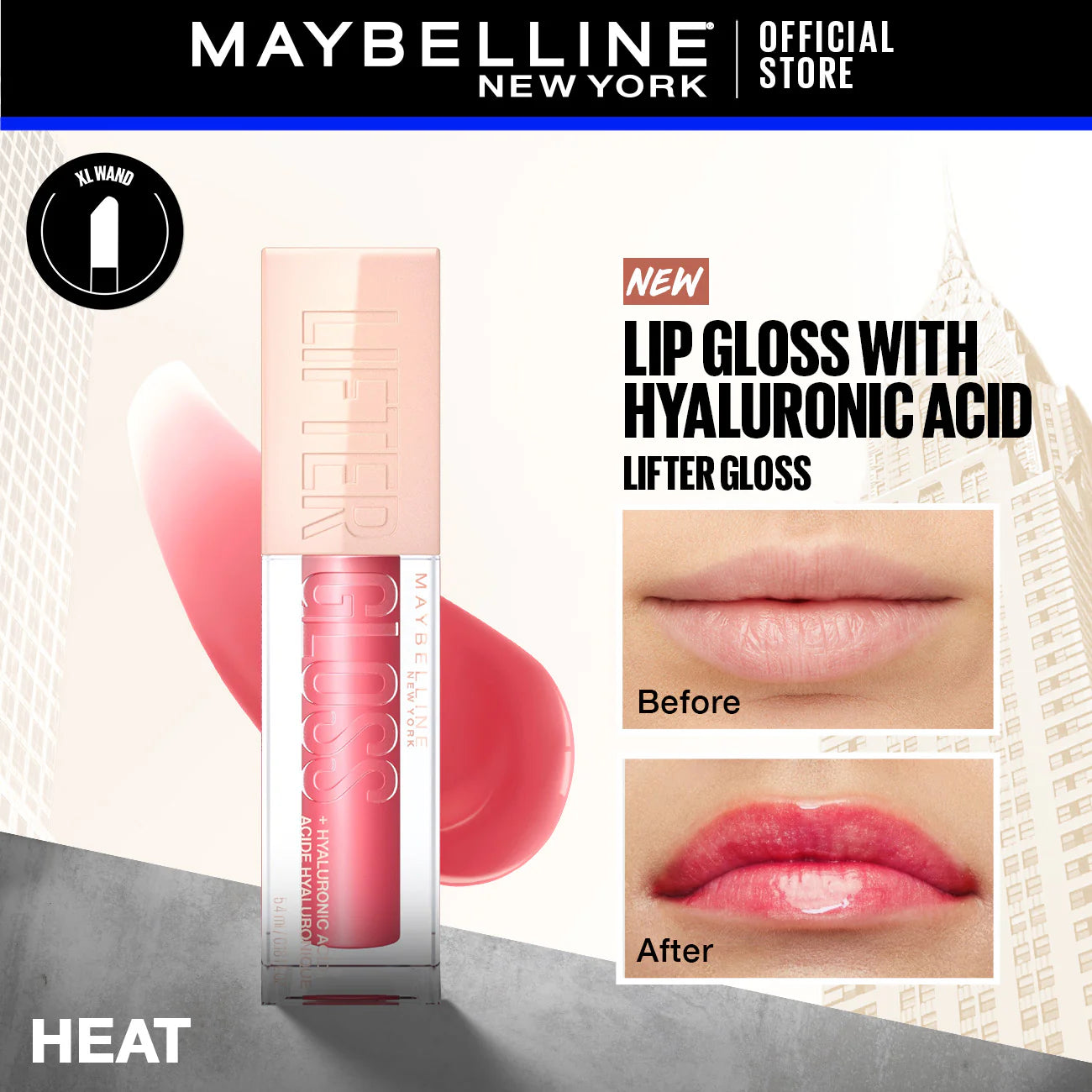 Maybelline Lifter Shine Lip Gloss with Hyaluronic Acid
