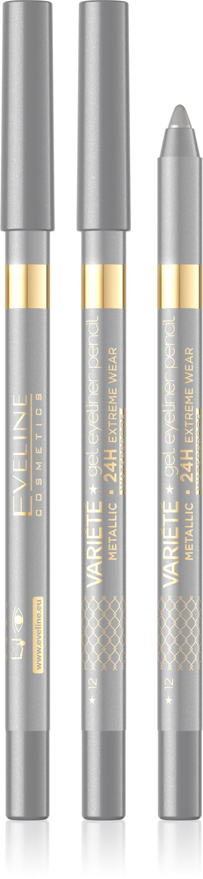 Eveline Varite Gel Eyeliner Pencil - 12 Silver