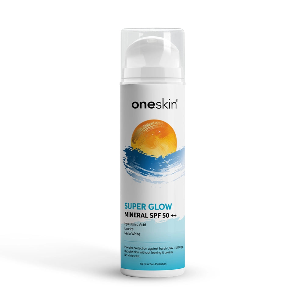 Oneskin Super Glow Sunblock - Mineral SPF 50++ - 50ml