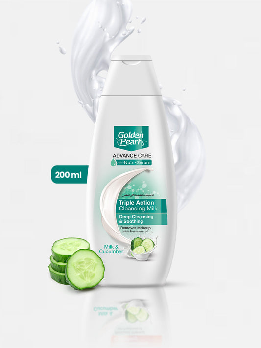 Golden Pearl Triple Action Advance Care Cleansing Milk - 200ml