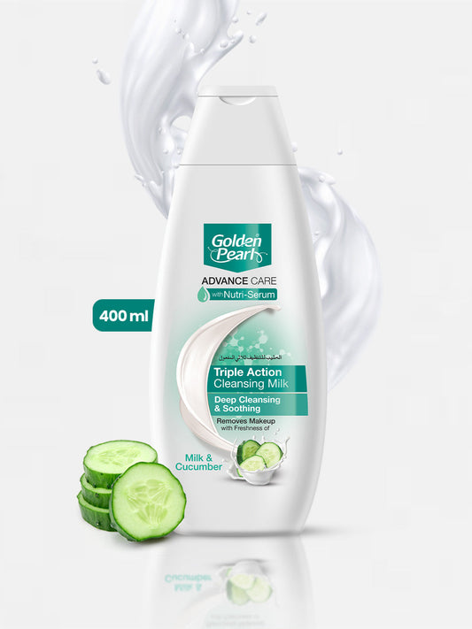 Golden Pearl Triple Action Advance Care Cleansing Milk - 400ml