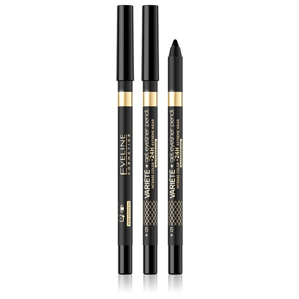 Eveline Variete Gel Eyeliner Pencil Pure Black 01