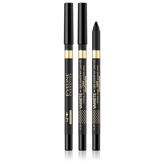 Eveline Variete Gel Eyeliner Pencil Pure Black 01