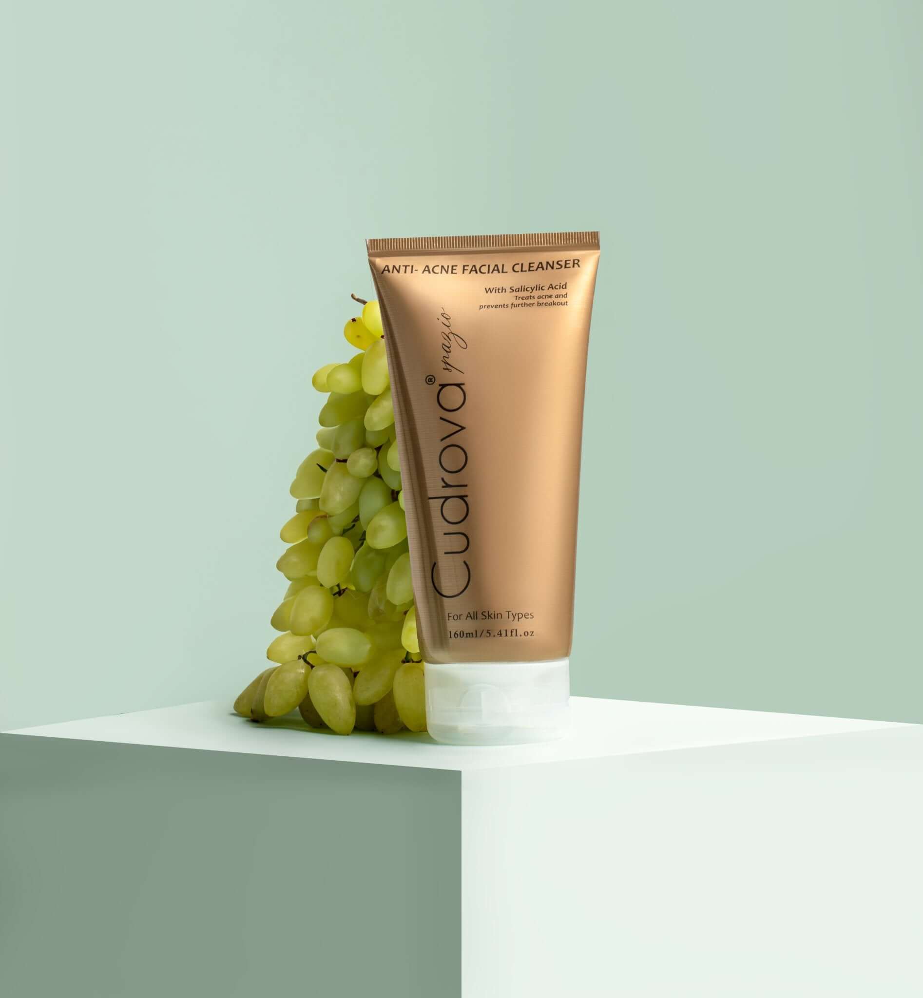 Cudrova Spazio Anti-Acne Facial Cleanser – Treats Acne, Dark Spots, and Blemishes for All Skin Types