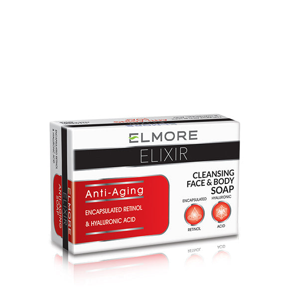 Youth-restoring soap by Elmore for aging skin