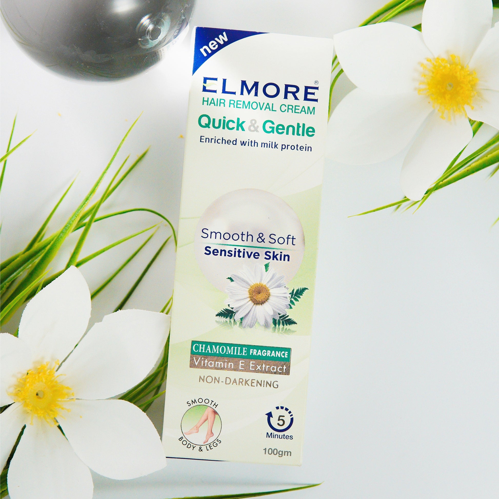 Chamomile-infused Elmore hair removal cream for soft skin