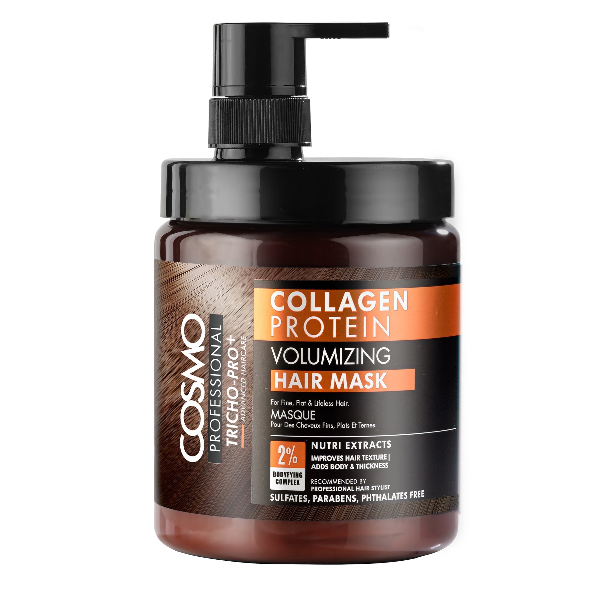 Cosmo Professional Collagen Protein Volumizing Hair Mask - 1000ml