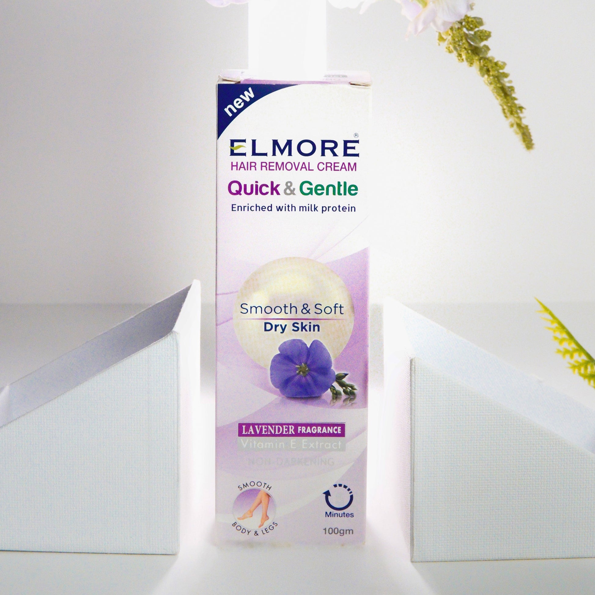 Lavender-scented Elmore hair removal cream for calming effect
