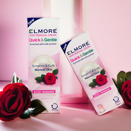 Elmore Rose Hair Removal Cream for smooth and soft skin
