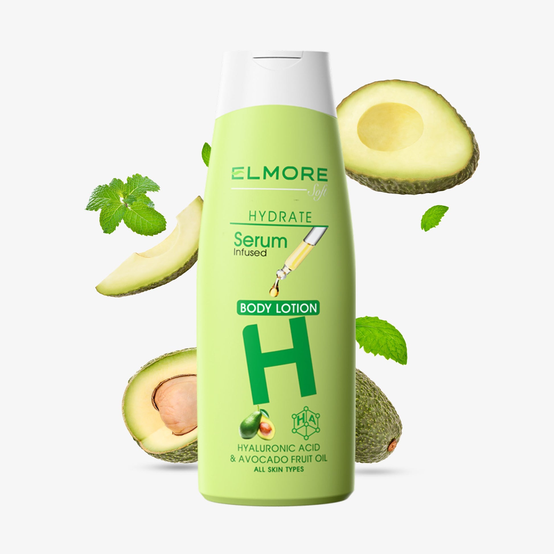 Elmore Natural Hydrating Lotion – Aloe Vera & Avocado Extracts for Soft Skin