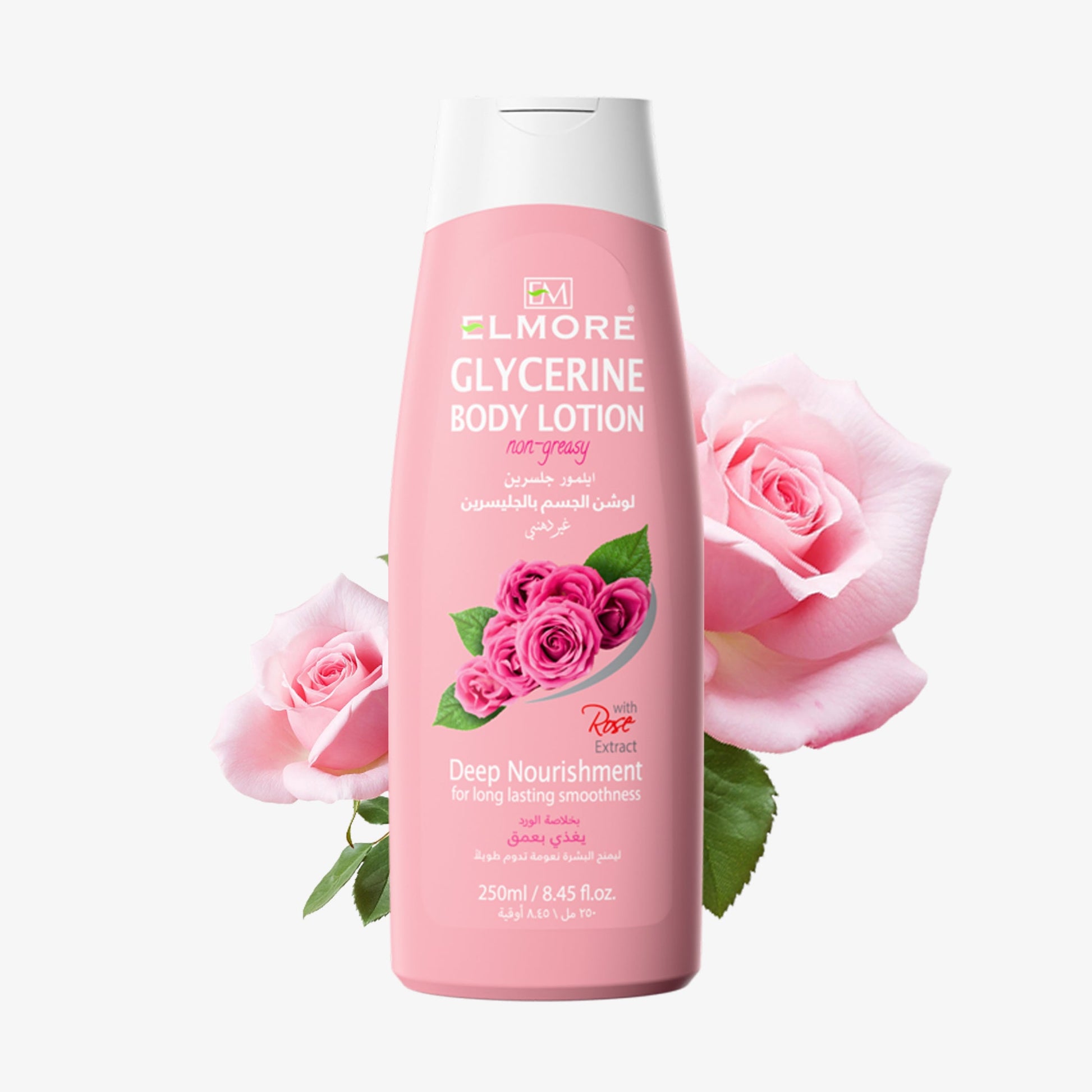 Top Body Lotion for Glow & Softness – Rose Glycerine by Elmore