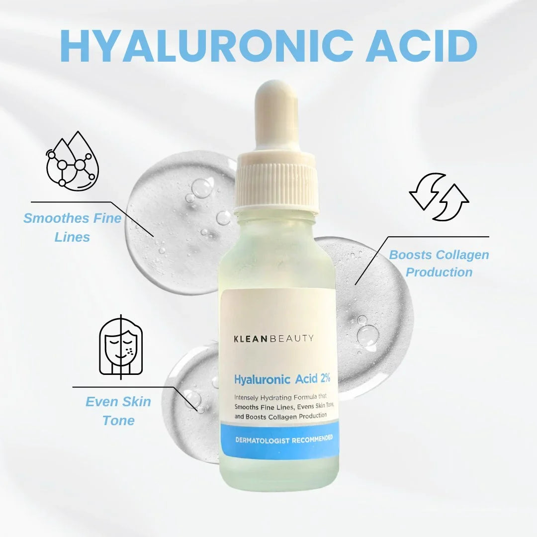 Klean Beauty Hyaluronic Acid 2% - 20ml