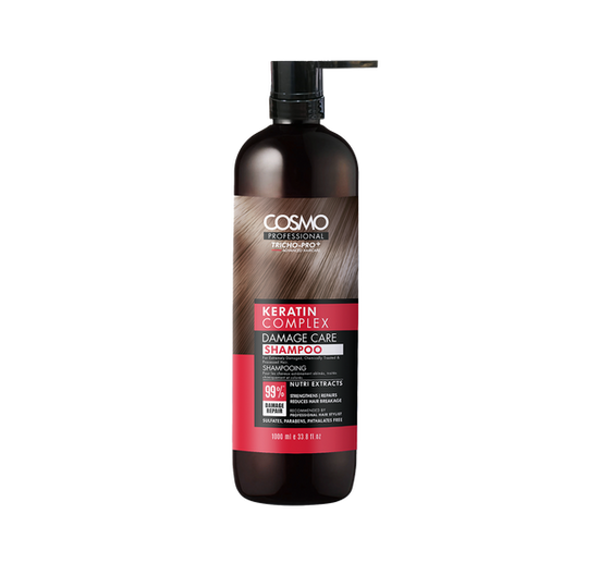 Cosmo Professional Keratin Complex Damage Care Shampoo - 1000ml