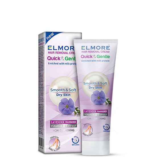 Gentle hair removal with Elmore’s lavender-infused formula
