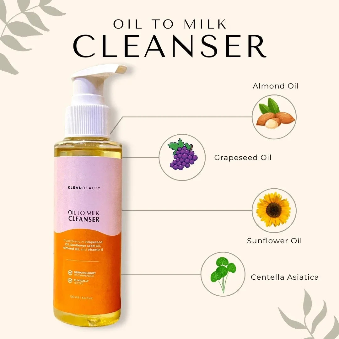 Klean Beauty Oil to Milky Cleanser - 120ml