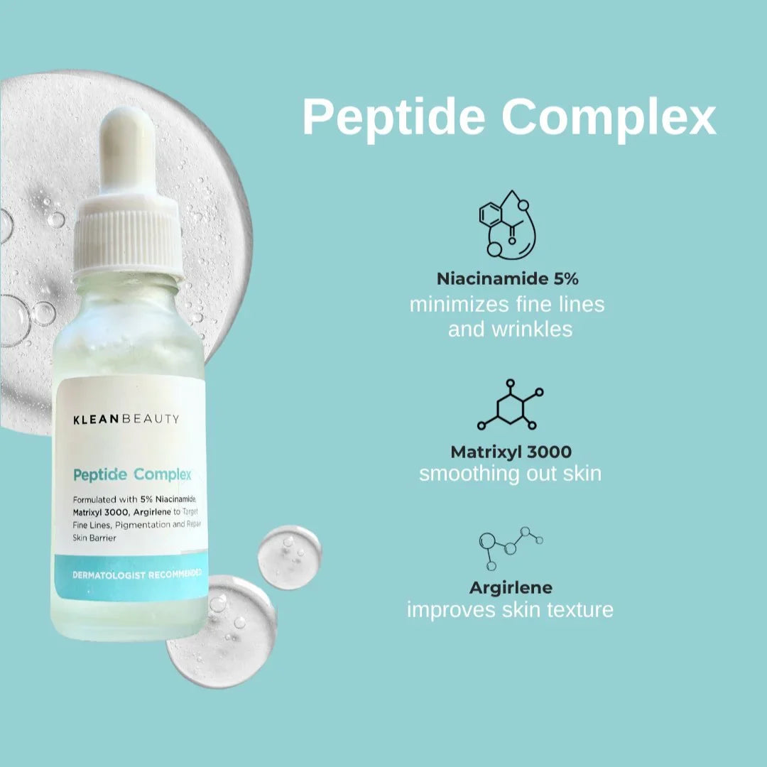 Klean Beauty Peptide Complex Serum - 30ml