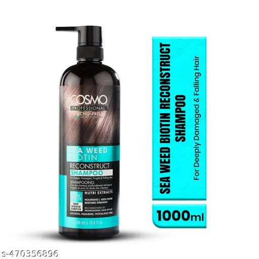 Cosmo Professional Sea Weed Biotin Reconstruct Shampoo - 1000ml