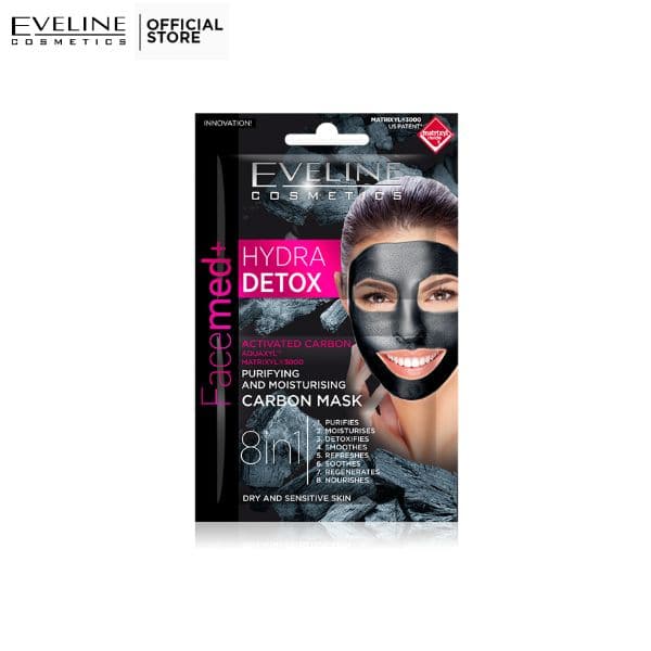 Eveline Facemed+ Carbon Hydra Detox Mask - 2x5ml 