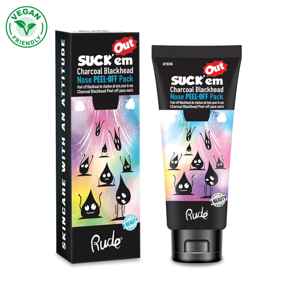 Rude - Suck'em Out Charcoal Blackhead Nose Pack