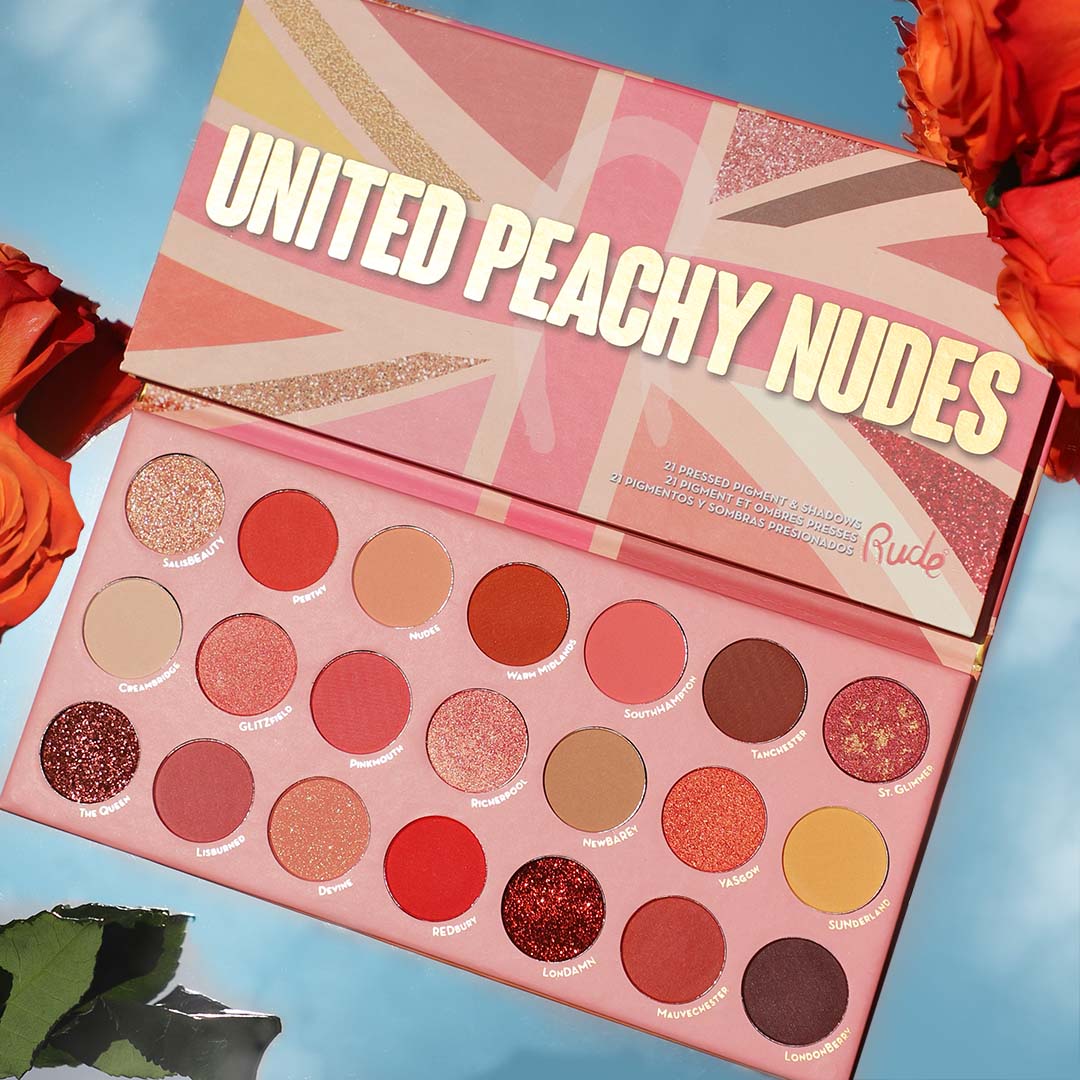 Rude United 21 Pressed Pigment & Shadows Palette