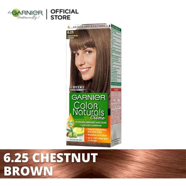 Garnier Color Naturals - 6.25 Chestnut Brown - Premium Hair Color from Garnier - Just Rs 849! Shop now at Cozmetica