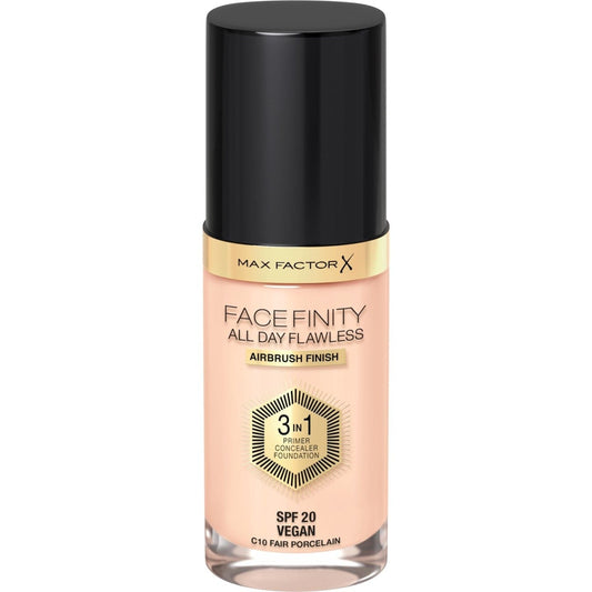 Facefinity All Day Flawless 3 In 1 Foundation - 10 Fair Porcelain