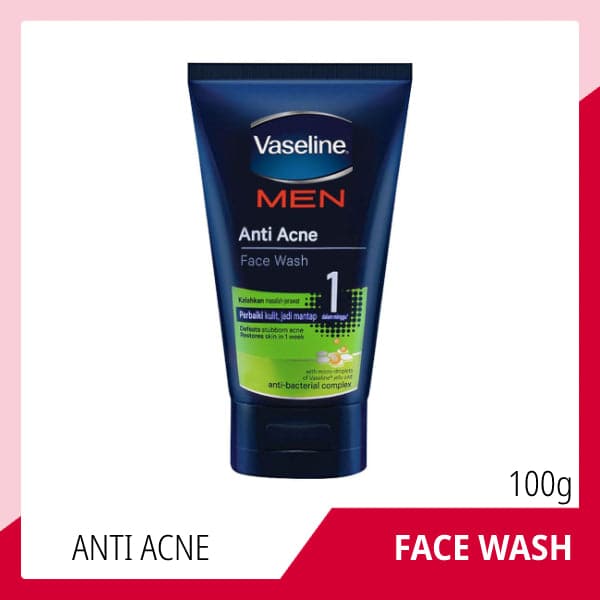 Vaseline Men Anti Acne Face Wash - 100g - Premium Health & Beauty from Vaseline - Just Rs 299.00! Shop now at Cozmetica