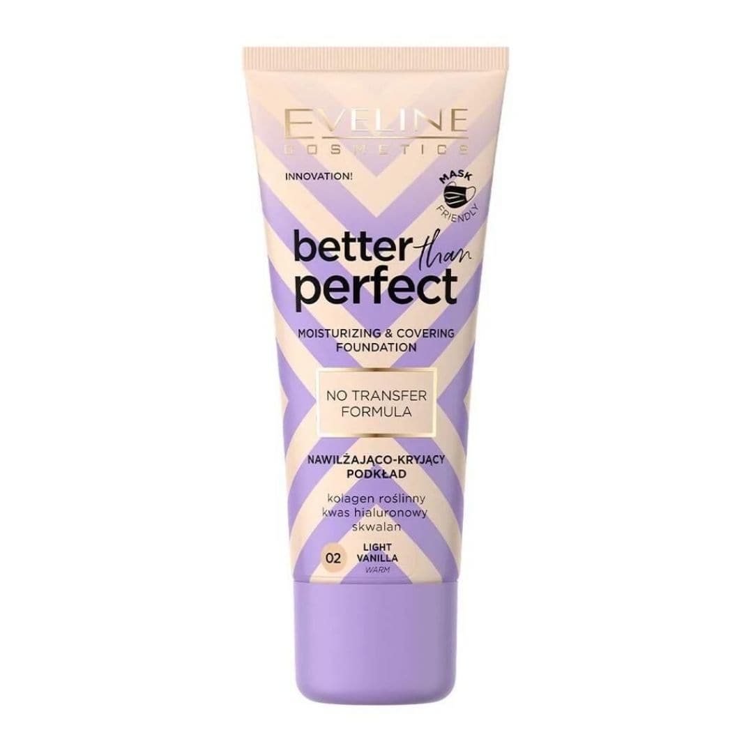 Eveline Better Than Perfect Moisturizing & Covering Foundation - 02 Light Vanilla Warm