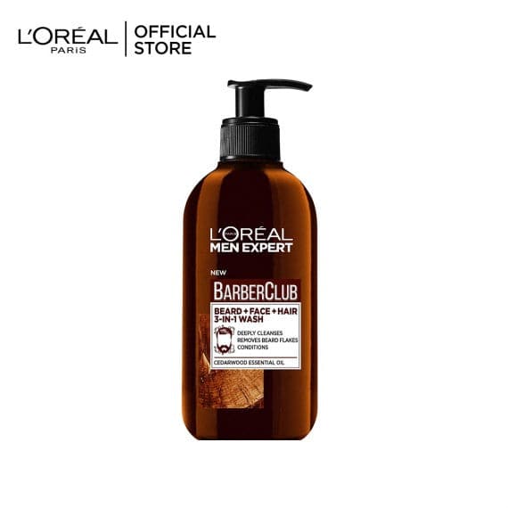 LOreal Paris Men Expert Barber Club Beard, Face and Hair Wash 200ml - Premium  from Loreal Men Expert - Just Rs 899.00! Shop now at Cozmetica
