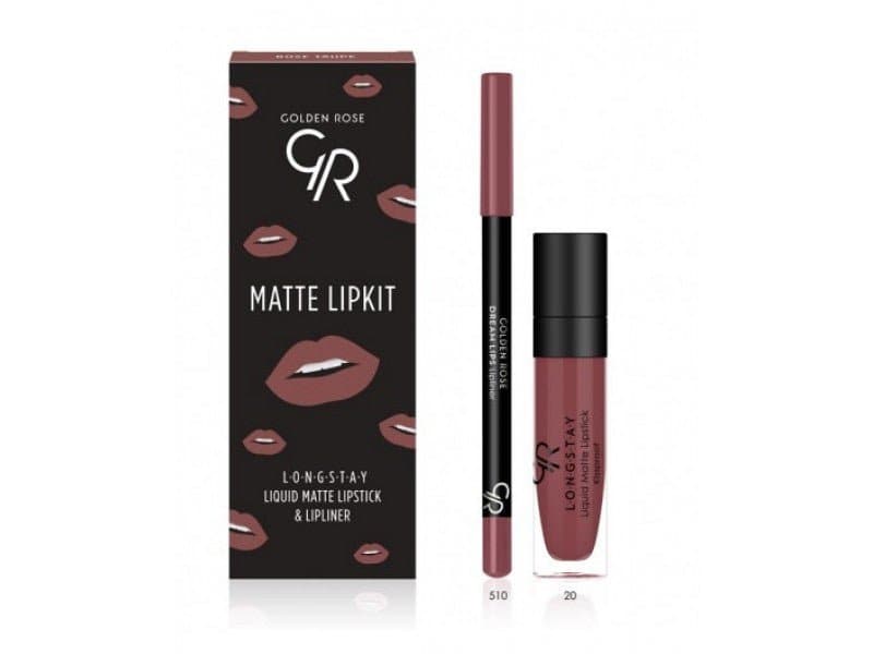 Golden Rose Matte LipKit Set Liquid matte & Dream Lip Liner - Premium  from Golden Rose - Just Rs 3090! Shop now at Cozmetica
